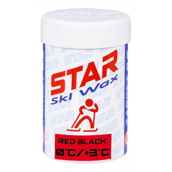 Star Ski Wax Stick red black 45g