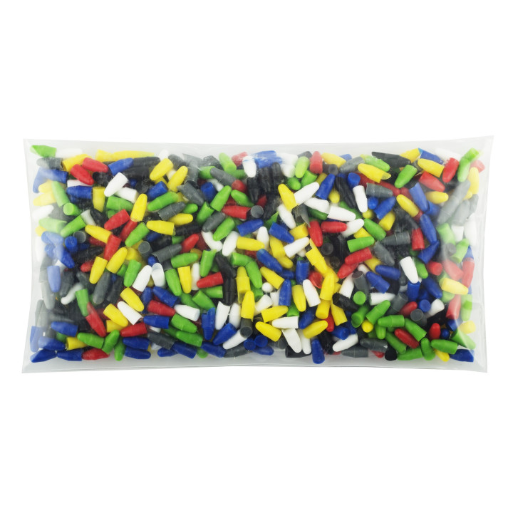Plastic Plugs mixed color 1000 pcs
