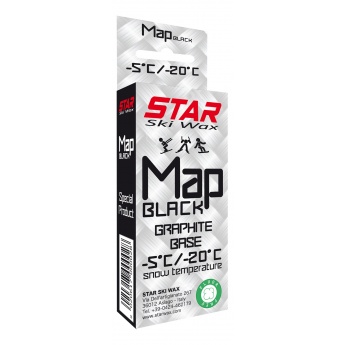 Star Ski Wax Map black grafite base 60g