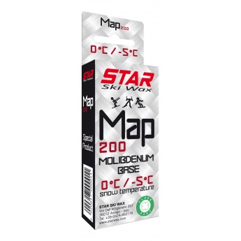 Star Ski Wax Map 200 Molibdenum base 60g